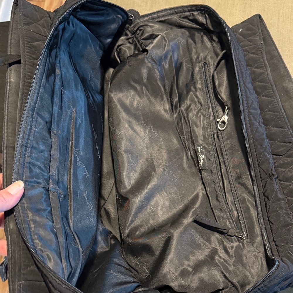 Vera Bradley Black Quilted Tote Bag - Picture 4 of 6